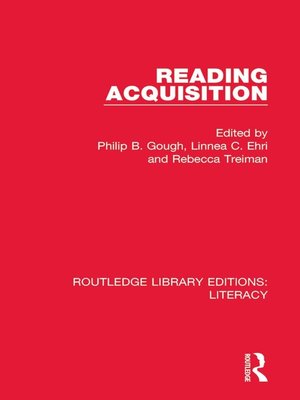 cover image of Reading Acquisition